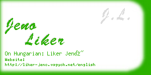 jeno liker business card